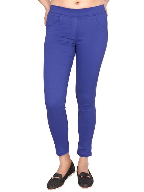 dark blue cotton jeggings - 15162440 - Standard Image - 1