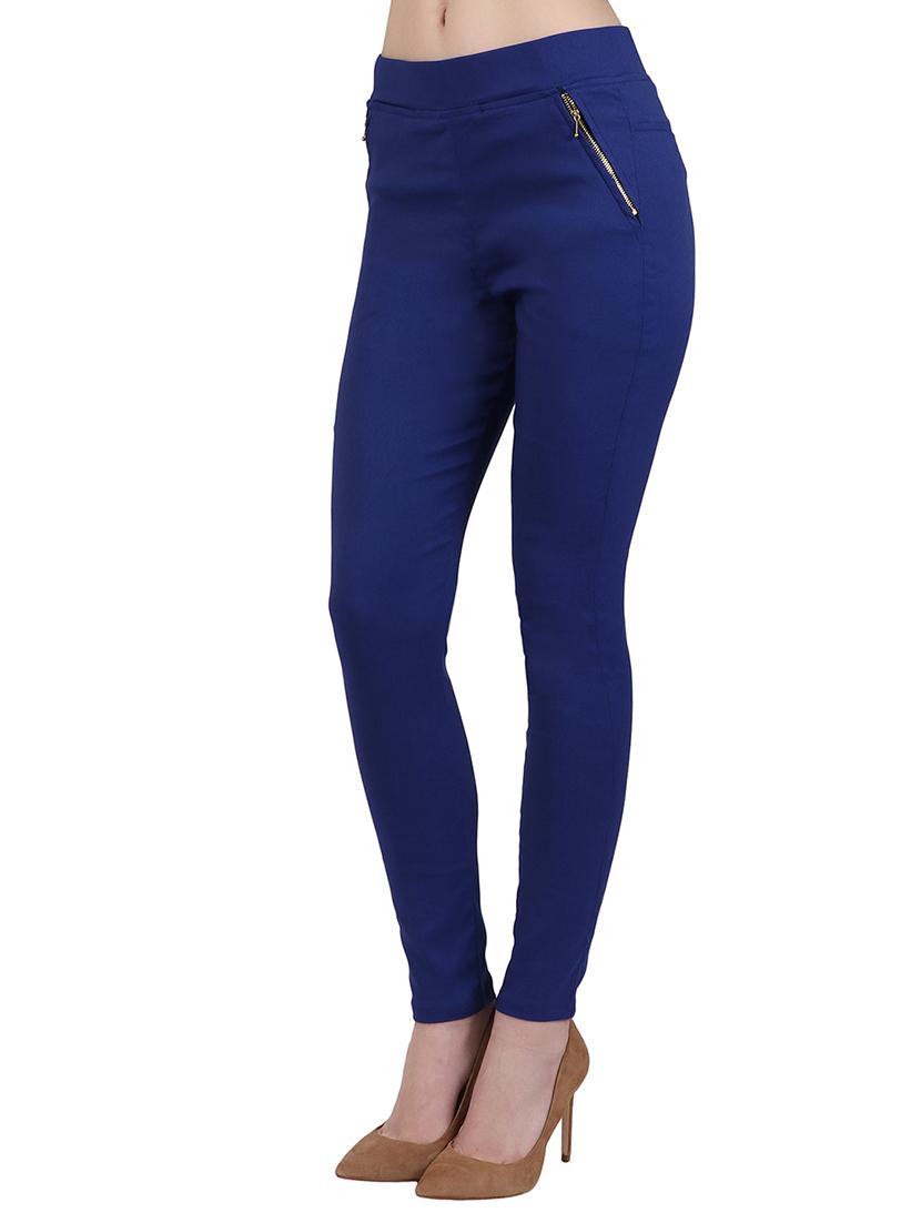 dark blue cotton jeggings - 15162443 - Zoom Image - 2