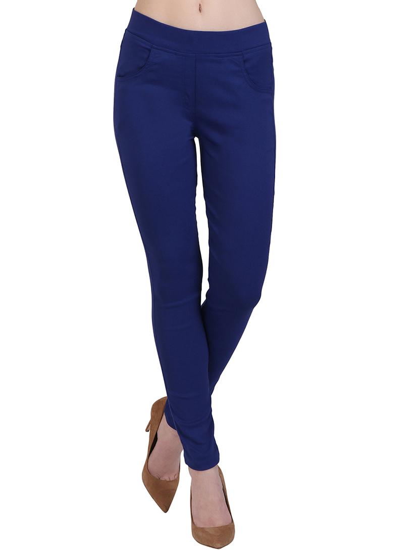 dark blue cotton jeggings - 15162444 - Zoom Image - 1
