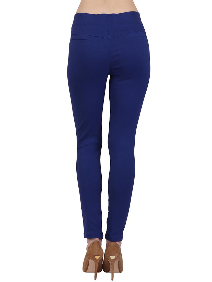 dark blue cotton jeggings - 15162444 - Zoom Image - 3