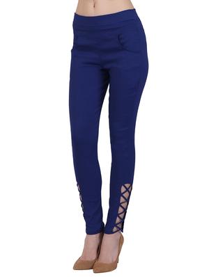 dark blue cotton jeggings - 15162445 - Standard Image - 2