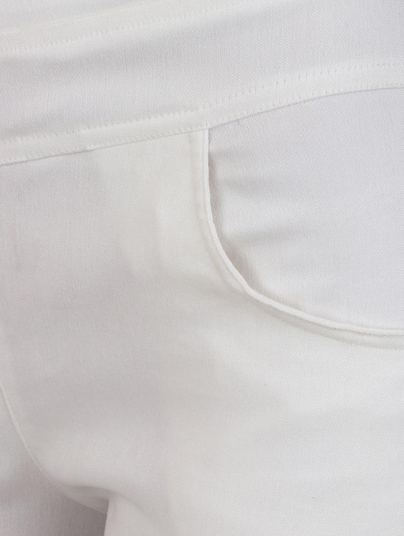 white cotton lycra jeggings - 15162456 - Zoom Image - 4