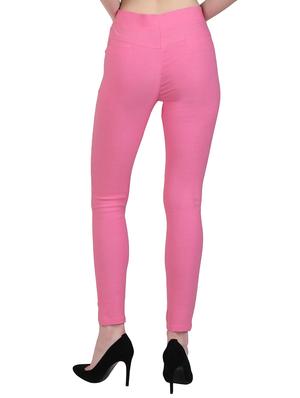 pink cotton jeggings - 15162459 - Standard Image - 3