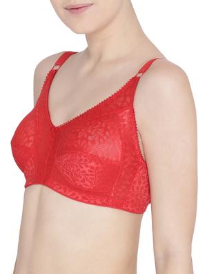 red cotton bra - 15163147 - Standard Image - 2