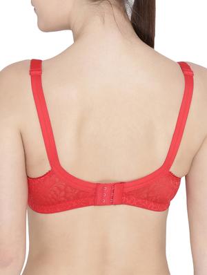 red cotton bra - 15163147 - Standard Image - 3