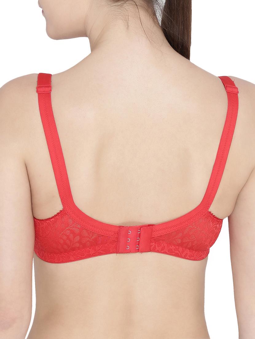 red cotton bra - 15163147 - Zoom Image - 3
