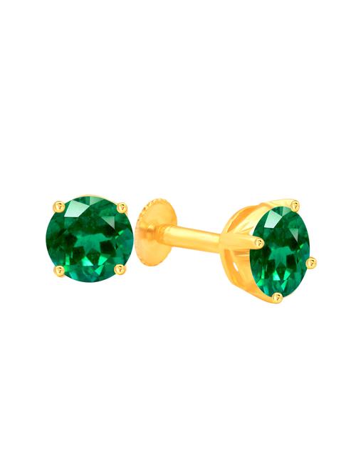 gold metal studs earring - 15163455 - Standard Image - 1