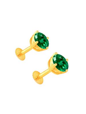 gold metal studs earring - 15163455 - Standard Image - 3