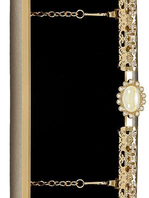 metallic leatherette box clutch - 15164986 - Standard Image - 3