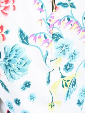 floral pleated blouson top - 15165105 - Standard Image - 5