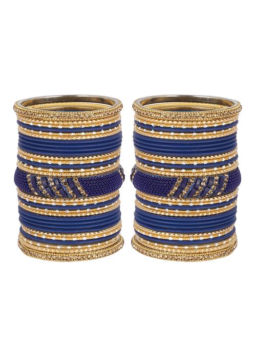 blue metal bangle - 15166022 - Standard Image - 1