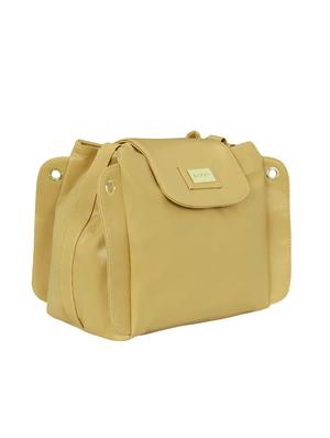 cream leatherette regular sling bag - 15166531 - Standard Image - 4