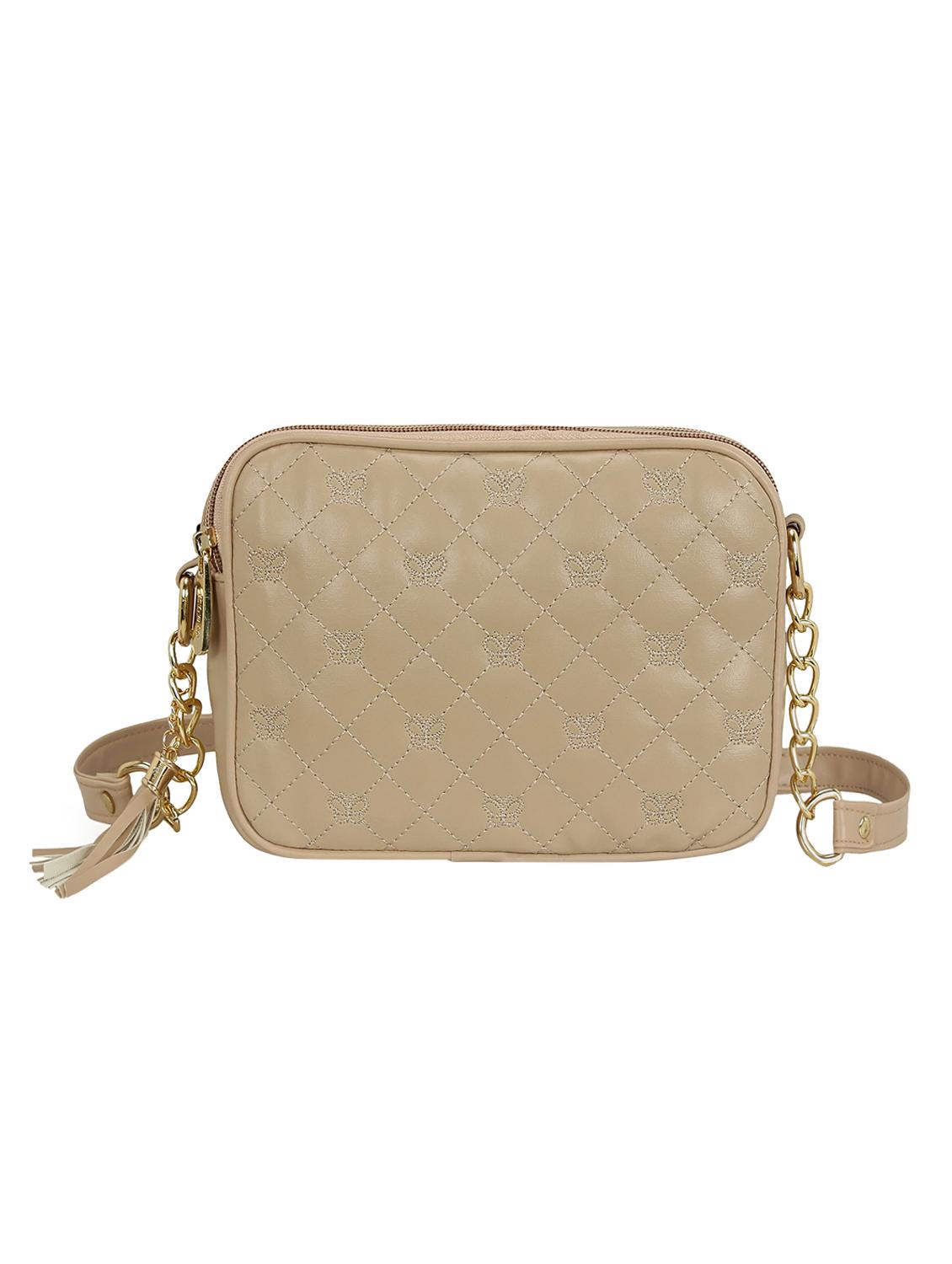 cream leatherette regular sling bag - 15166535 - Zoom Image - 1