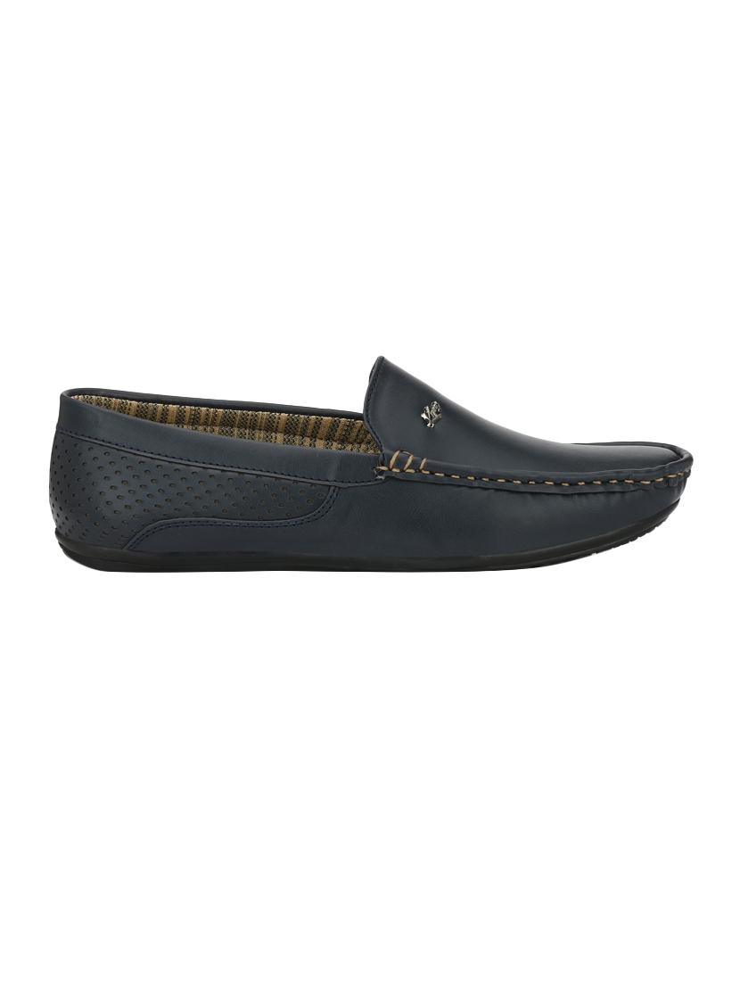 blue leatherette slip on loafer - 15166558 - Zoom Image - 2