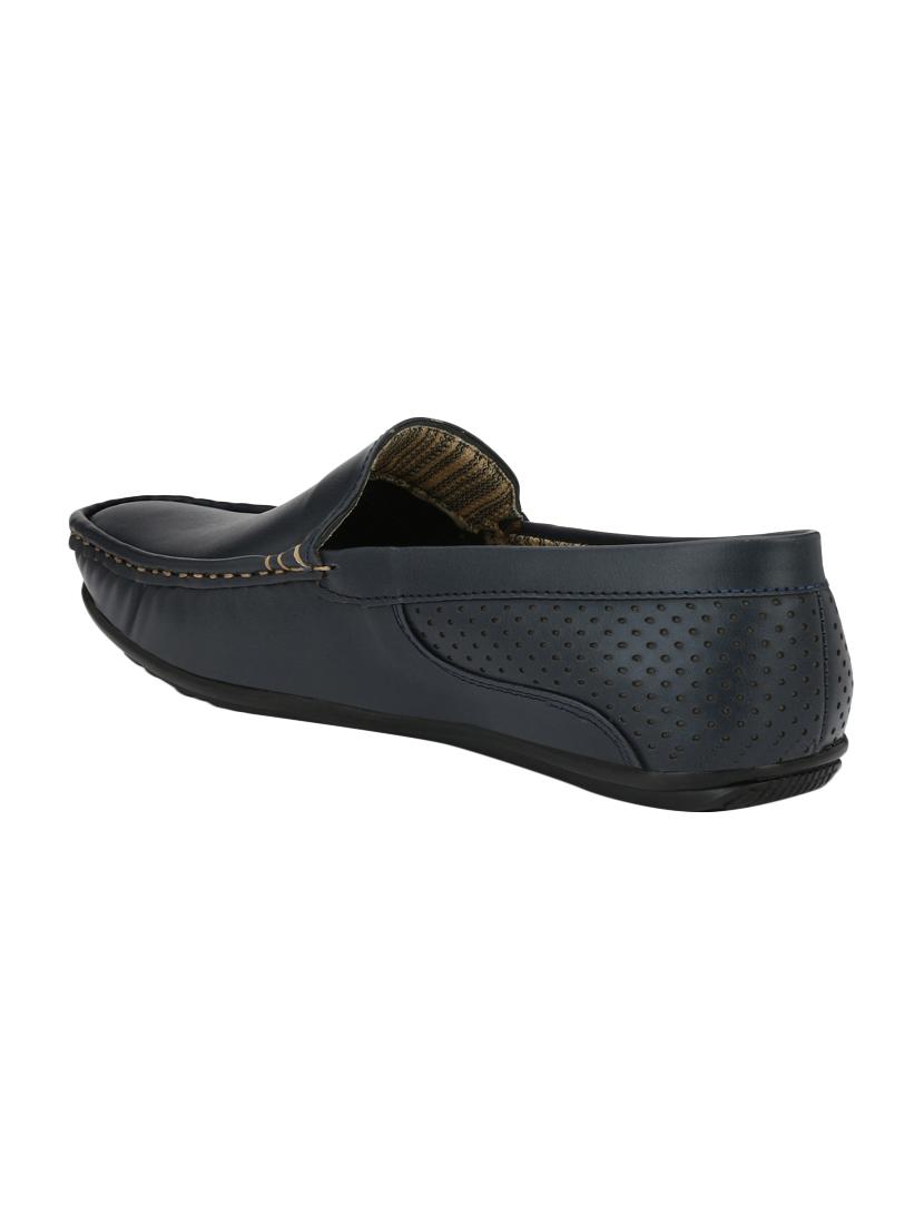 blue leatherette slip on loafer - 15166558 - Zoom Image - 3