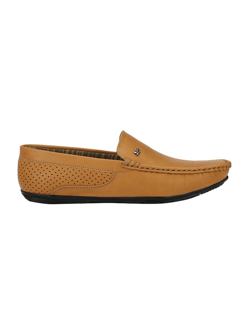 tan leatherette slip on loafer - 15166560 - Zoom Image - 2