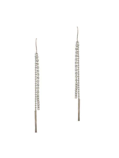 Silver Tone Drop Earrings - 15166778 - Standard Image - 1