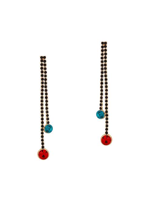 red metal drop earring - 15166786 - Standard Image - 1