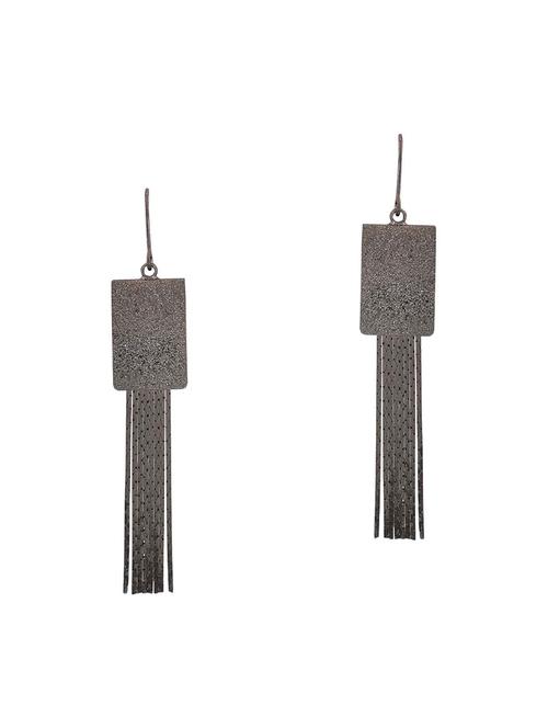 Silver Tone Drop Earrings - 15166788 - Very Small Image - 1