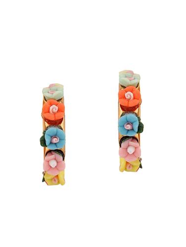 multi metal drop earring - 15166791 - Very Small Image - 1