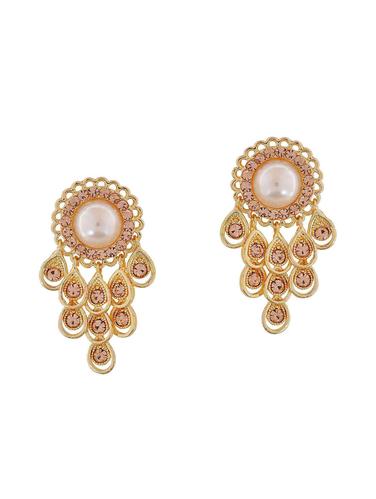 white Gold Tone Drop Earrings - 15166837 - Very Small Image - 1