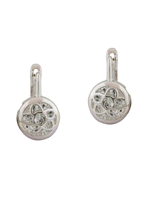 silver metal drop earring - 15166869 - Standard Image - 1