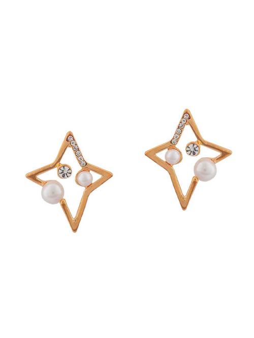 white metal earring - 15166896 - Standard Image - 1
