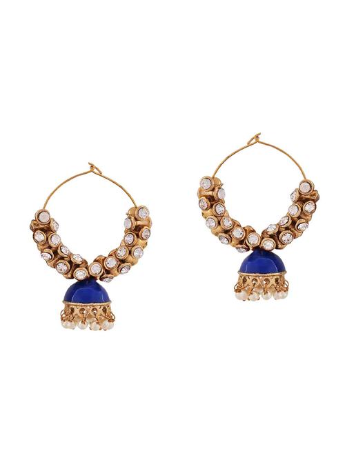 blue brass earring - 15166947 - Standard Image - 1
