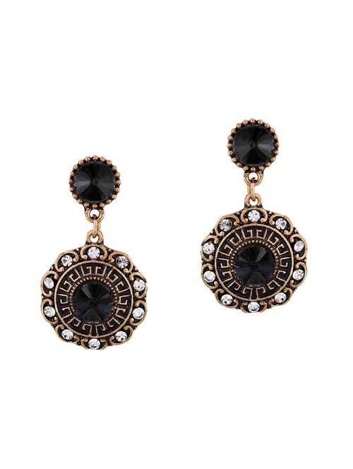 black metal drop earring - 15166959 - Standard Image - 1