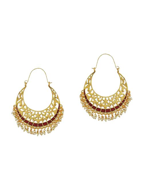 Red Gold Tone Earrings - 15166972 - Standard Image - 1