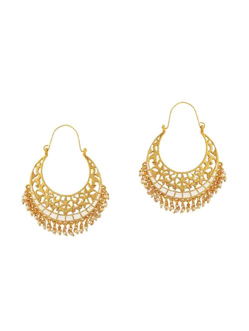 White Gold Tone Earrings - 15166974 - Standard Image - 1