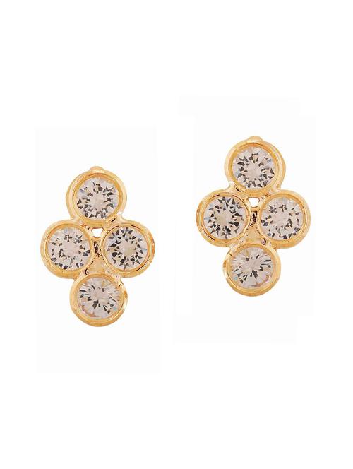 gold brass drop earring - 15167105 - Standard Image - 1