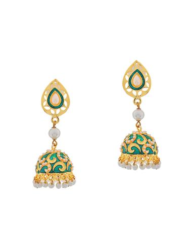 Meenakari earrings - 15167488 - Very Small Image - 1