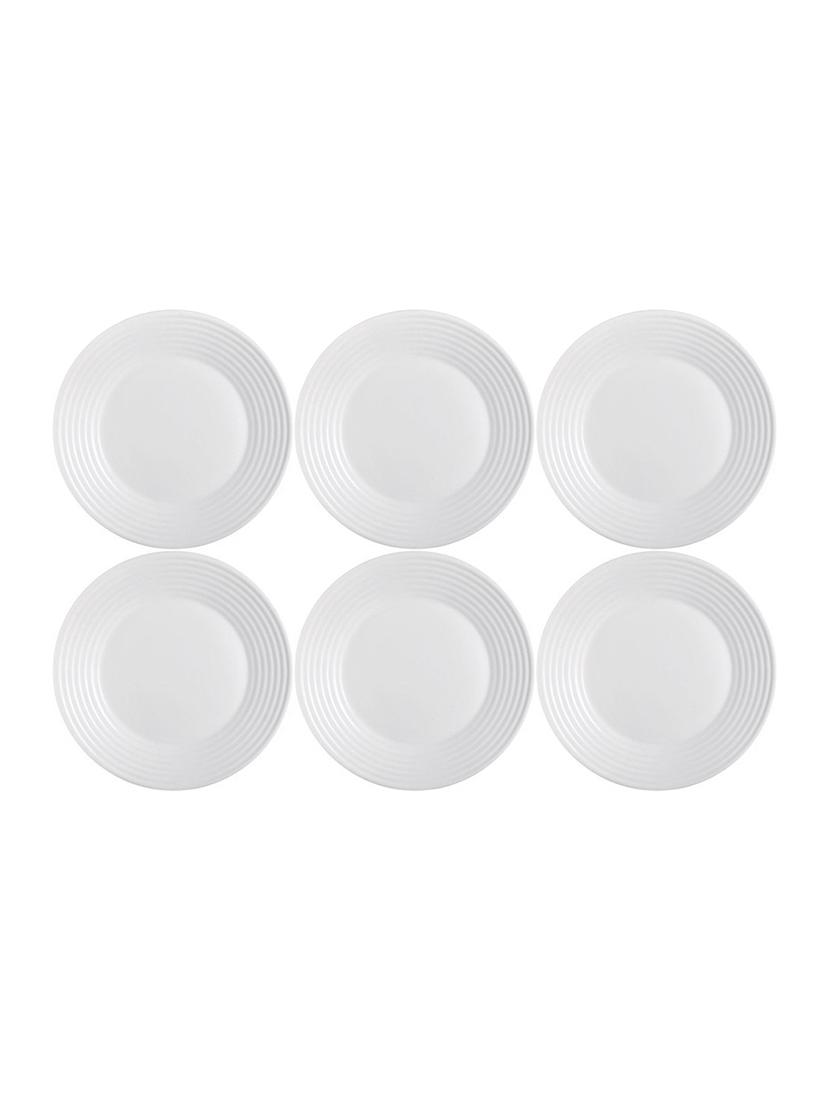 luminarc arc international harena dessert plate (set of 6), 7.25", white - 15167890 - Zoom Image - 1