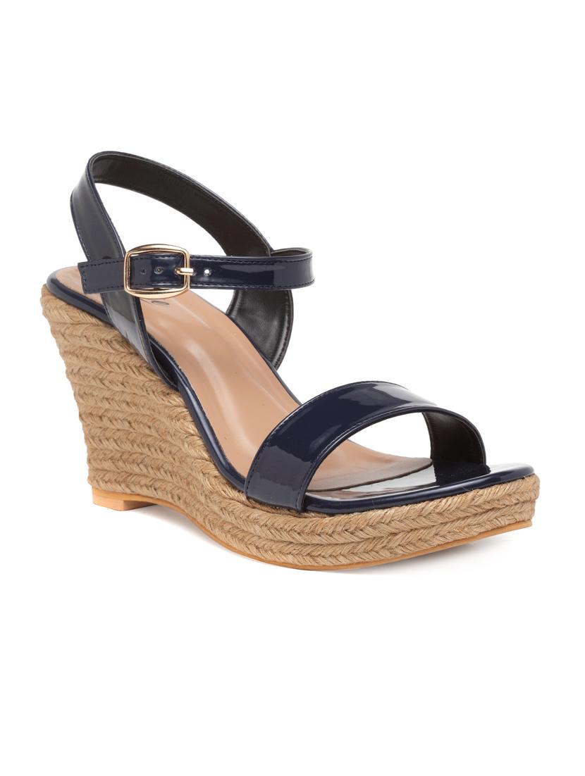 blue ankle strap wedge - 15168163 - Zoom Image - 1