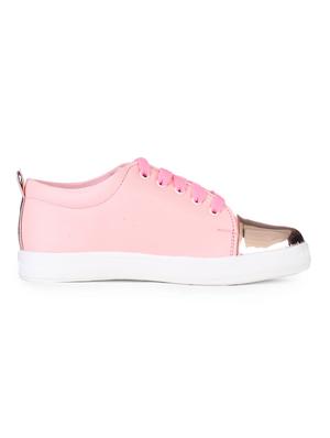 pink patent leather laceup sneakers - 15168387 - Standard Image - 2