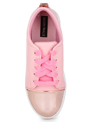 pink patent leather laceup sneakers - 15168387 - Standard Image - 3