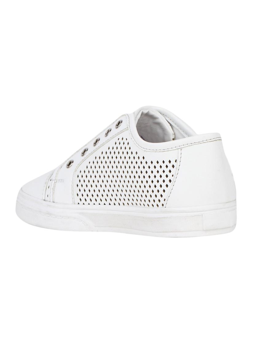 white leatherette sneaker - 15168458 - Zoom Image - 3