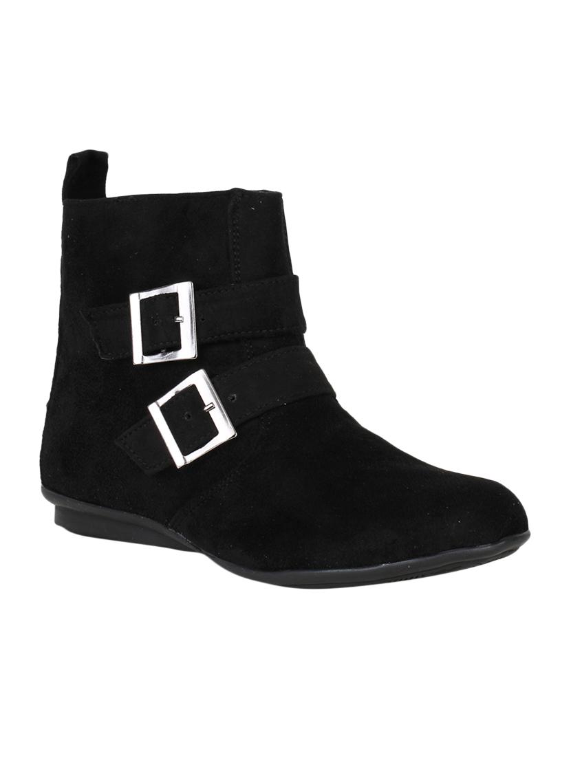 black suede ankle boot - 15168614 - Zoom Image - 1