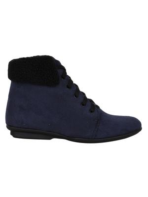navy suede ankle boot - 15168615 - Standard Image - 2