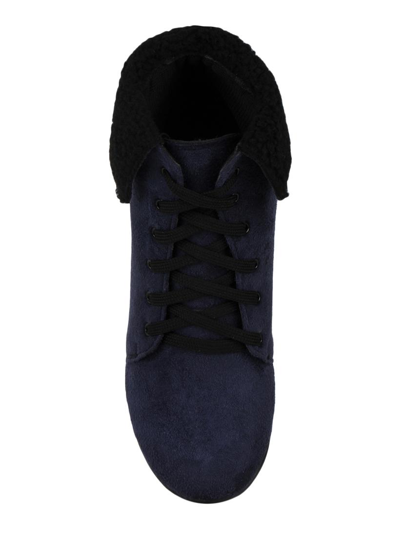 navy suede ankle boot - 15168615 - Zoom Image - 4