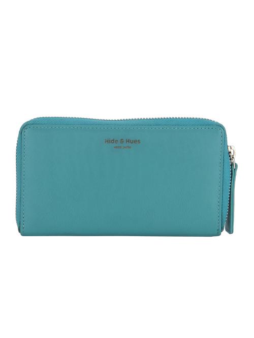 blue leather wallet - 15169214 - Standard Image - 1