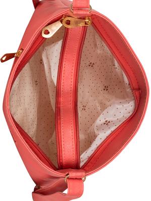 red leatherette regular sling bag - 15169362 - Standard Image - 3