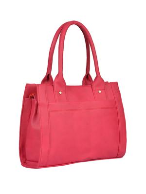 pink leatherette (pu) regular handbag - 15169586 - Standard Image - 2