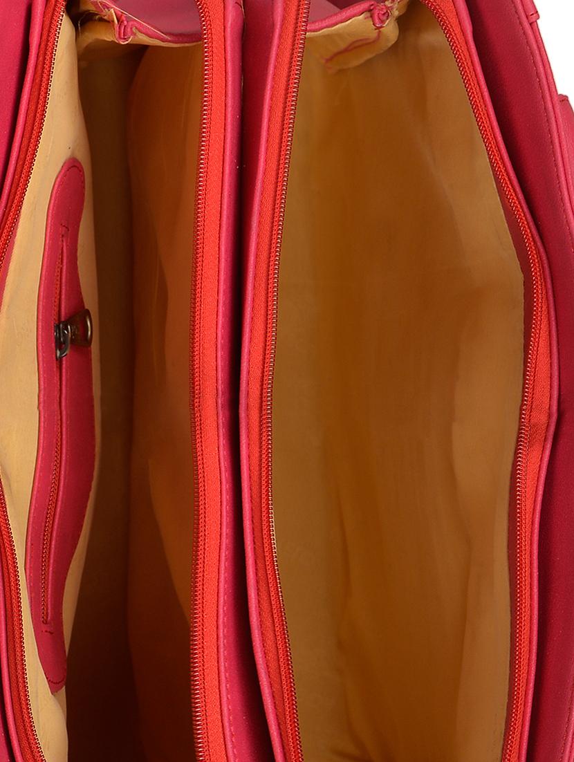 pink leatherette (pu) regular handbag - 15169586 - Zoom Image - 3