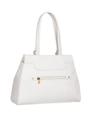 white leatherette (pu) regular handbag - 15169598 - Standard Image - 2
