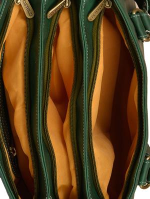 green leatherette regular handbag - 15169606 - Standard Image - 3