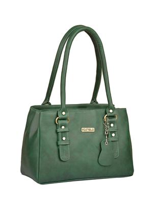 green leatherette regular handbag - 15169606 - Standard Image - 4