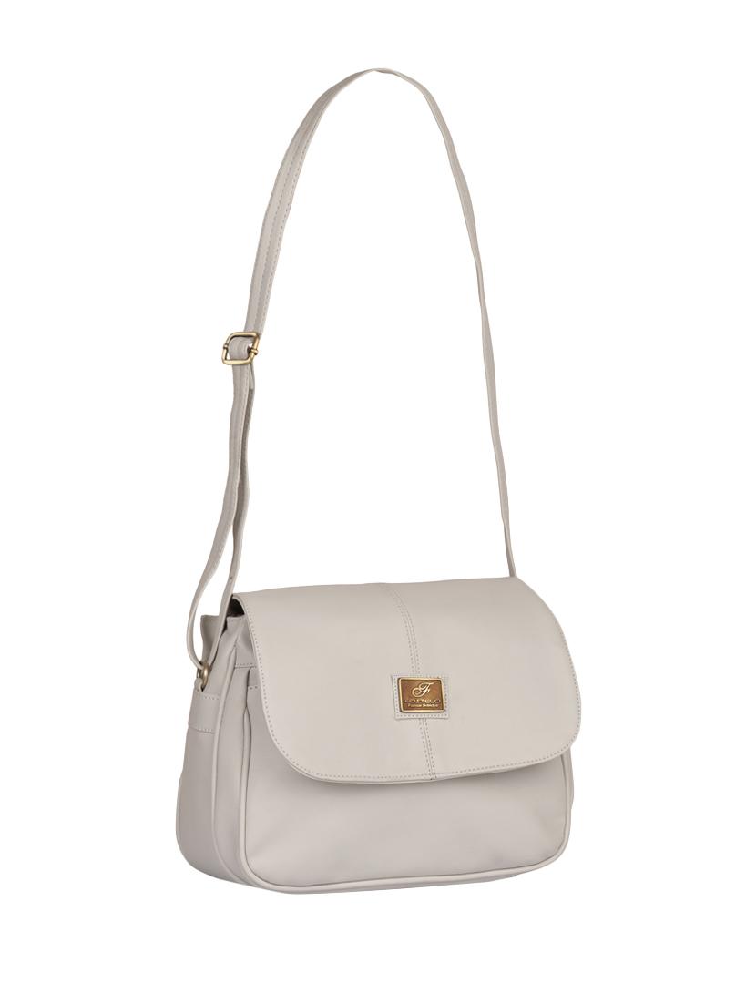 grey leatherette (pu) regular sling bag - 15169639 - Zoom Image - 5