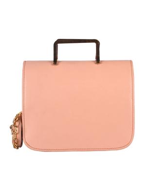 pink leatherette (pu) regular sling bag - 15169649 - Standard Image - 2